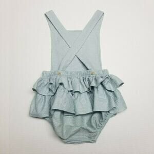 Babidu Blue Romper Sunsuit | 2T